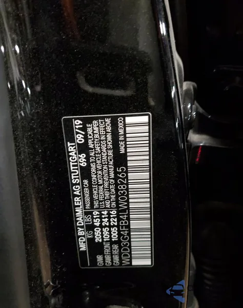 2020 Mercedes-Benz A 220 4Matic from USA, damaged, VIN WDD3G4FB4LW038265